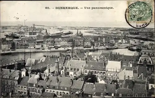 Ak Dunkerque Dünkirchen Nord, Vue panoramique