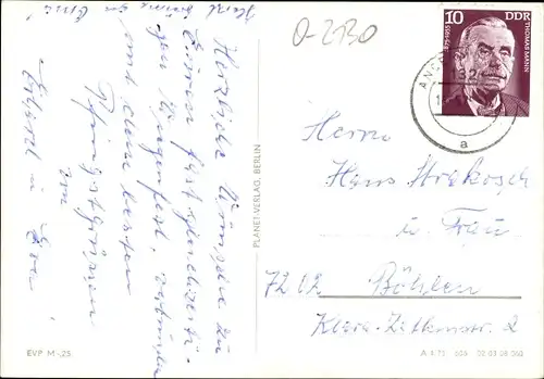 Ak Prenzlau in der Uckermark, Turm, Partie am Ufer