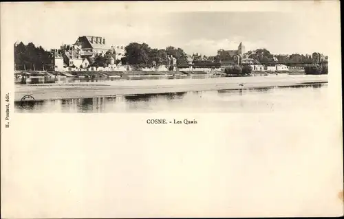 Ak Cosne Nièvre, Les Quais