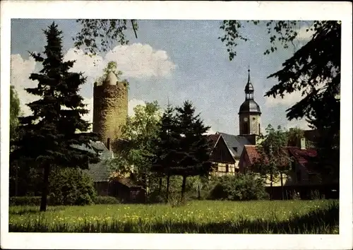 Ak Triptis in Thüringen, Blick vom Stadtpark