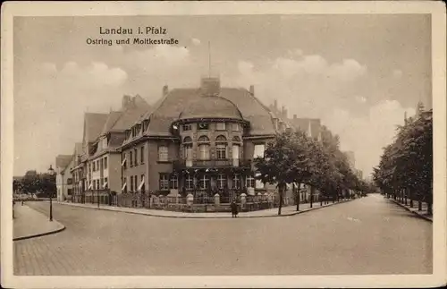 Ak Landau in der Pfalz, Ostring und Moltkestraße