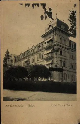 Ak Friedrichroda im Thüringer Wald, Hotel Herzog Ernst