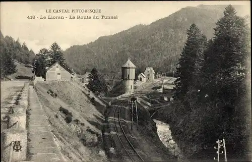 Ak Le Lioran Cantal, La Route du Tunnel