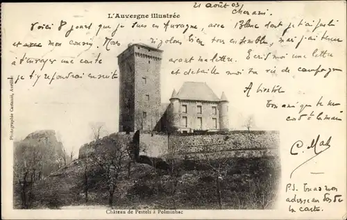 Ak Polminhac Cantal, Chateau de Pestels