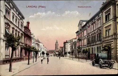 Ak Landau in der Pfalz, Westbahnstraße