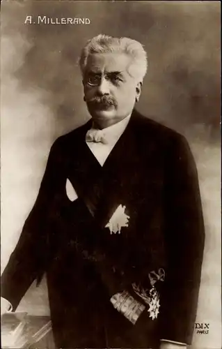 Ak Französischer Politiker A Millerand, Portrait