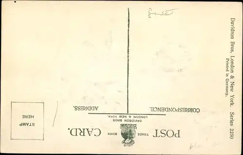 Präge Ak For auld lang syne, Rose