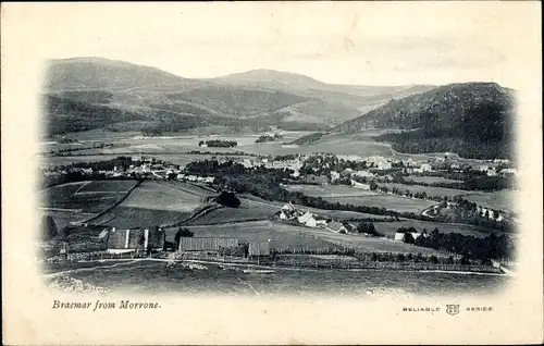 Ak Braemar Schottland, General View from Morrone