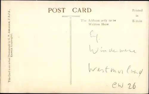 Ak Windermere Cumbria England, Midsummer, Waterhead