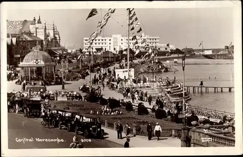 Ak Morecambe Lancaster North West England, Central, Stadtmitte