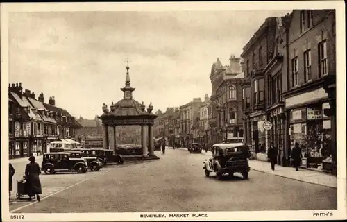 Ak Beverley Yorkshire, Market Place
