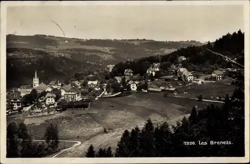 Ak Les Brenets Kanton Neuenburg, Panorama