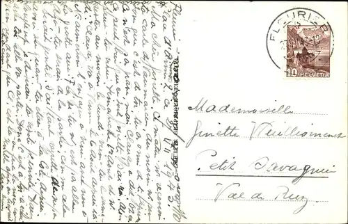 Ak Fleurier Val de Travers Kanton Neuenburg, Panorama