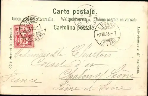 Litho Lugano Kanton Tessin Schweiz, Quai