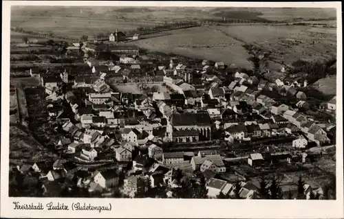 Ak Žlutice Luditz Region Karlsbad, Totalansicht der Ortschaft
