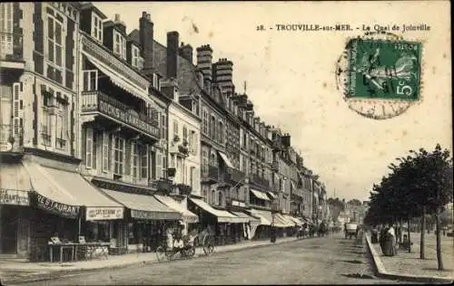 Ak Trouville sur Mer Calvados, Le Quai de Joinville