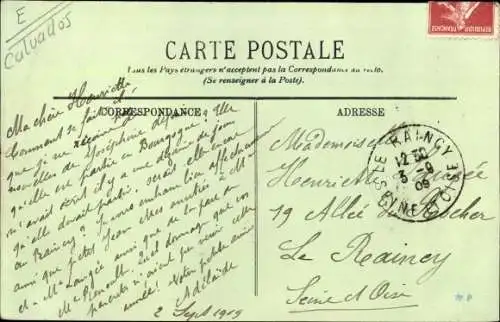 Ak Honfleur Calvados, Place de l'Obelisque