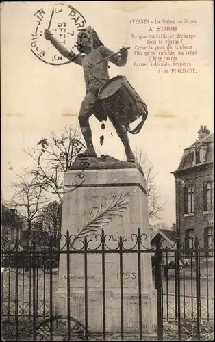 Ak Avesnes Nord, La Statue de Stroh
