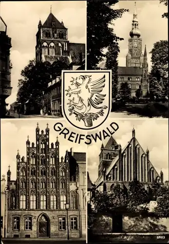 Wappen Ak Hansestadt Greifswald, Kirche