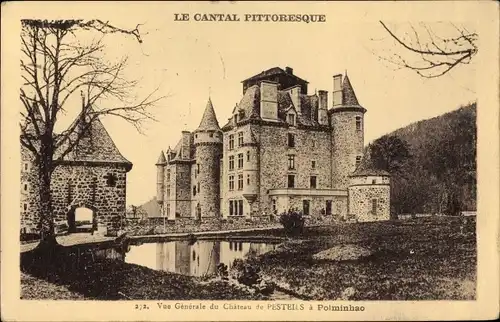 Ak Polminhac Cantal, Vue Generale du Chateau de Pesteils