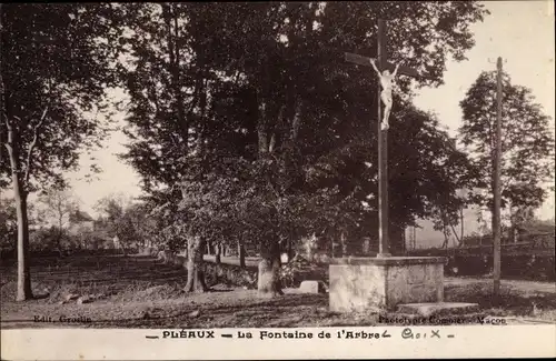 Ak Pleaux Cantal, La Fontaine de l'Arbre