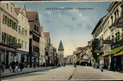 Ak Speyer am Oberrhein Rheinland Pfalz, Hauptstraße