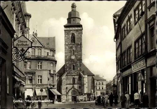 Ak Gotha in Thüringen, Margarethenkirche, Löwenapotheke, Handlung K. Gerlach