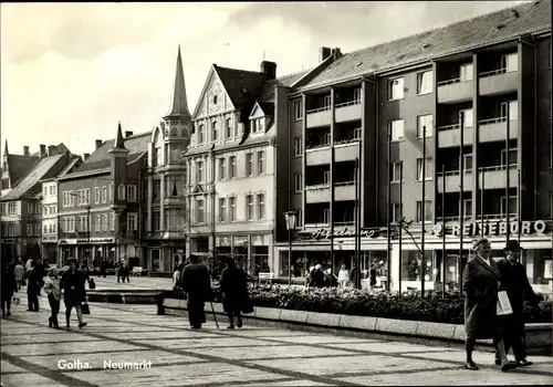 Ak Gotha in Thüringen, Neumarkt, Reisebüro