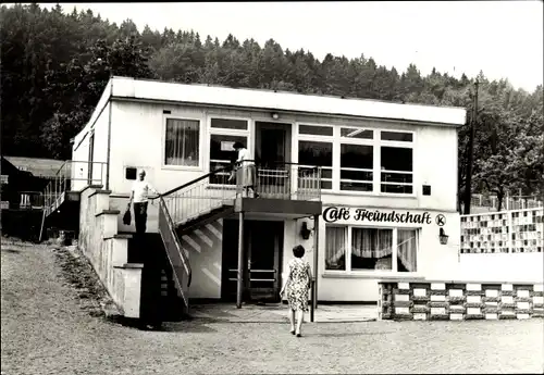 Ak Engelsbach Leinatal Thüringen, Cafe Freundschaft