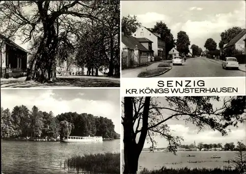Ak Senzig Königs Wusterhausen, Partie am Wasser