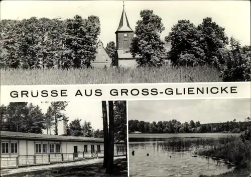 Ak Groß Glienicke Potsdam in Brandenburg, Partie am Wasser