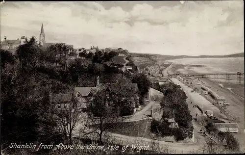 Ak Shanklin Isle of Wight England, View from Above the Chine