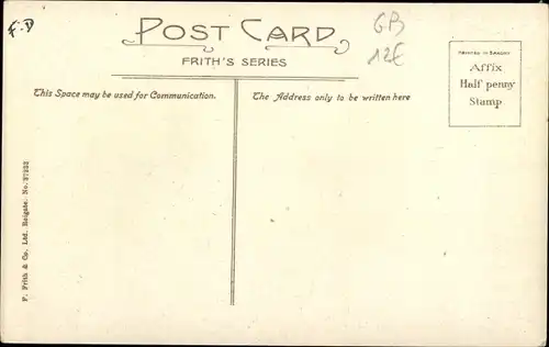 Ak Shanklin Isle of Wight England, View from Above the Chine