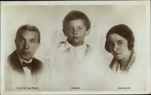 Ak Schauspieler Cor van der Lugt Melsert, Annie van Ees, Cor junior