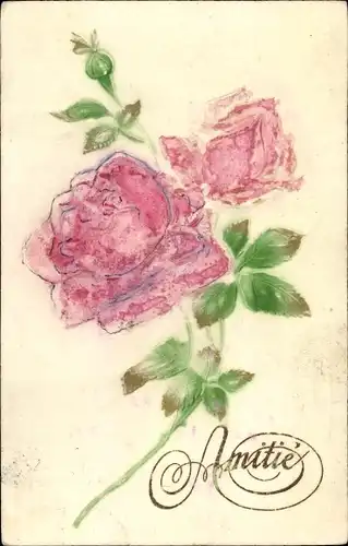 Präge Ak Amitié, Rosen