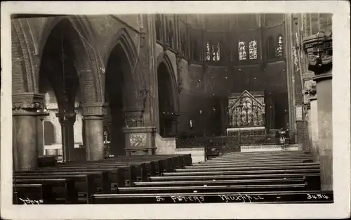 Foto Ak Vauxhall London England, St. Peter's Church, interior