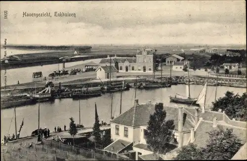 Ak Enkhuizen Nordholland, Havensgezicht