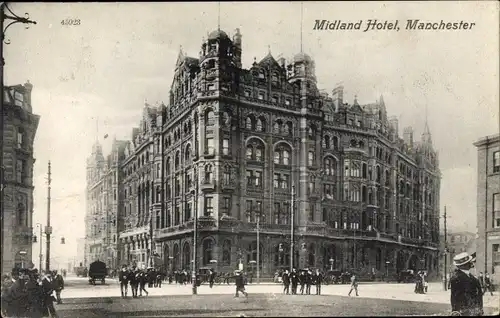 Ak Manchester England, Midland Hotel