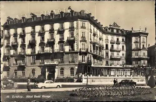 Ak Genève Genf Stadt,  Hotel Beau Rivage