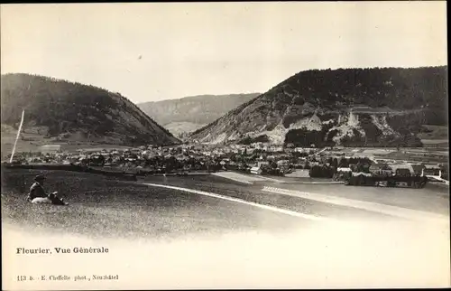 Ak Fleurier Val de Travers Kanton Neuenburg, Vue Generale