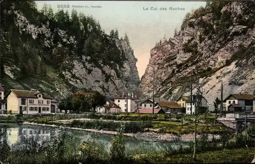 Ak Kanton Neuenburg Neuchatel, Le Col des Roches