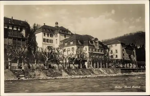 Ak Baden Kanton Aargau, Hotel Freihof