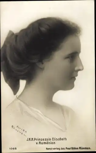 Ak Prinzessin Elisabeth von Rumänien