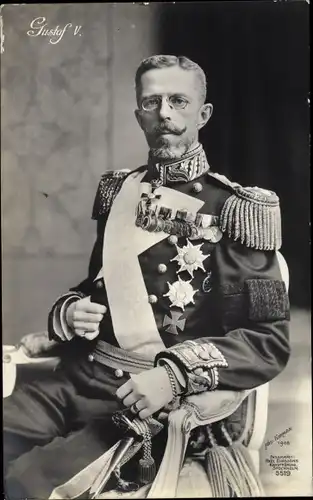 Ak Gustaf V., König von Schweden