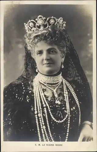 Ak Königin Margarethe von Italien