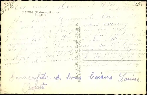 Ak Baugé Maine et Loire, L'Eglise