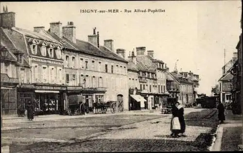 Ak Isigny sur Mer Calvados, Rue Alfred Pophillat