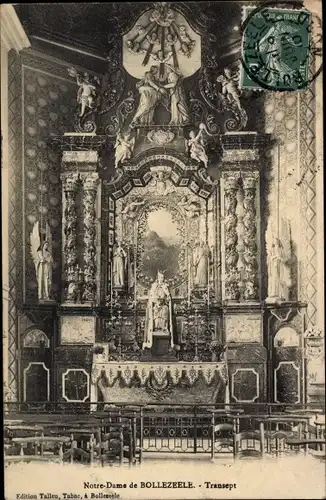 Ak Bollezeele Nord, Notre Dame, Transept