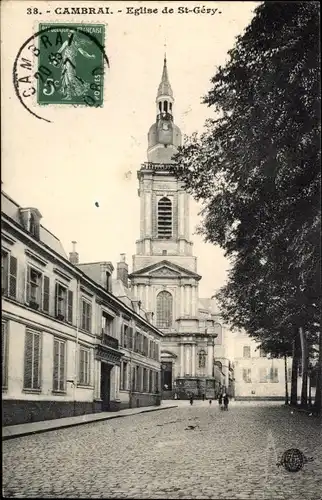 Ak Cambrai Nord, Eglise Saint Gery