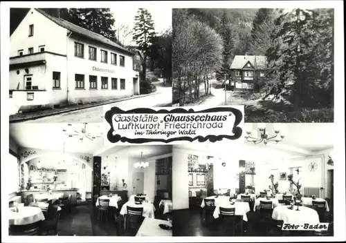 Ak Friedrichroda im Thüringer Wald, Gaststätte Chausseehaus, Innenansicht